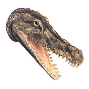 Crocodile Head Wall Art Faux Taxidermyt 43cm