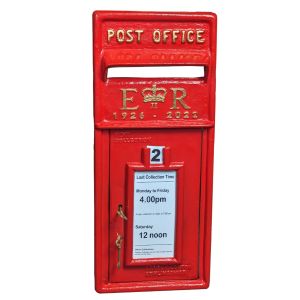 ER 1926-2022 Post Box Red (FRONT ONLY) - Wall Mount 58cm
