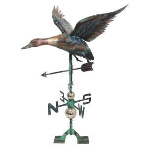 Copper Art - 3D Flying Duck/Goose Weathervane - 99cm