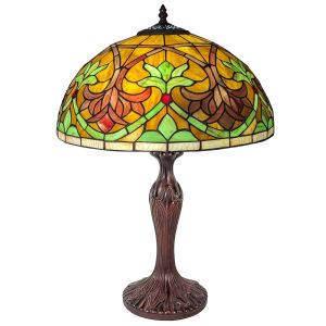 Fleur De Lys Tiffany Table Lamp 59cm (Large) + Free Bulb