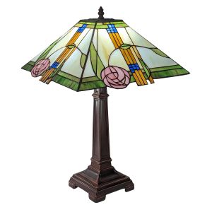 Mackintosh Tiffany Style Table Lamp 55cm (Large) + Free Bulb