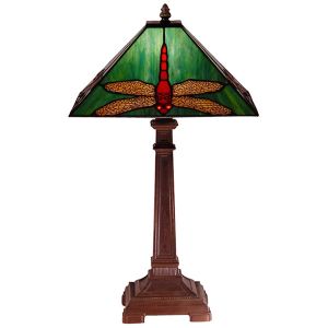 Dragonfly Tiffany Table Lamp Free Bulb - 54cm