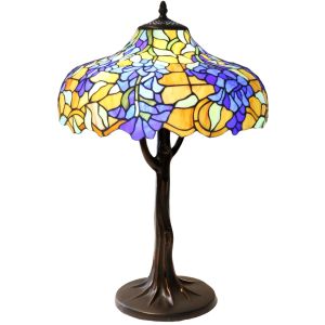 Wisteria Tiffany Table Lamp 56cm (Large) + Free Bulb