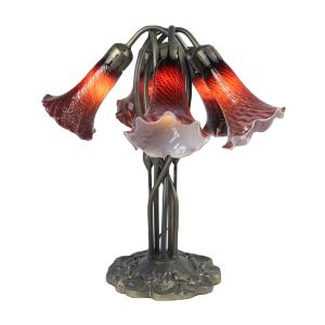 Pond Lily Lamp 5 Venetian Sunset Shades 43cm + Free Bulbs