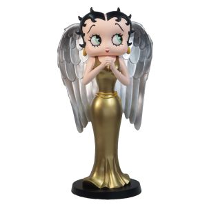 Betty Boop Angel  Silver Wings And Gold Dress 31cm