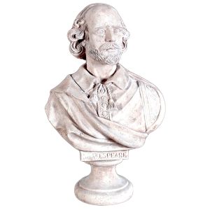 William Shakespeare Bust - Roman Stone Finish
