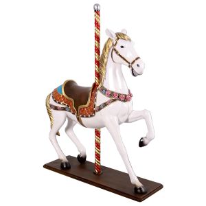 Life Size Resin Carousel Horse Statue