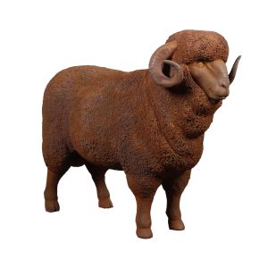Merino Ram Life Size - 110cm - Rusty Finish