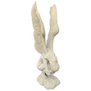 Life Size Remembrance & Redemption Angel Sculpture - 120cm - Roman Stone Finish