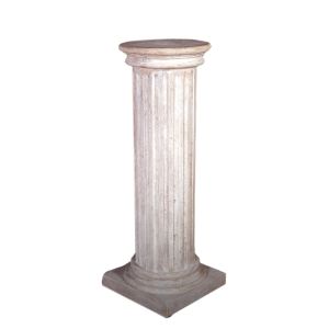 Fluted Column Round Top - 121cm - Roman Stone Finish