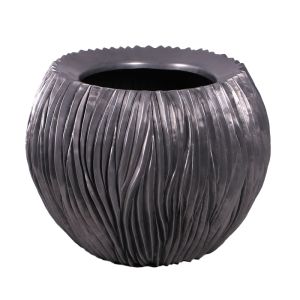 Alon Bowl - 46cm - Polished Aluminium Finish