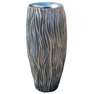 Alon Vase - 100cm - Polished Aluminium Finish