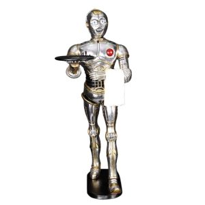 Walking Android Waiter With Tray - 186cm