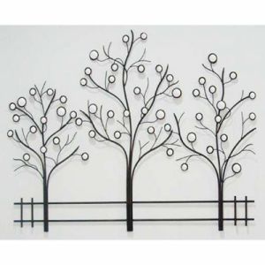 Trees on Fence Hanging Wall Art